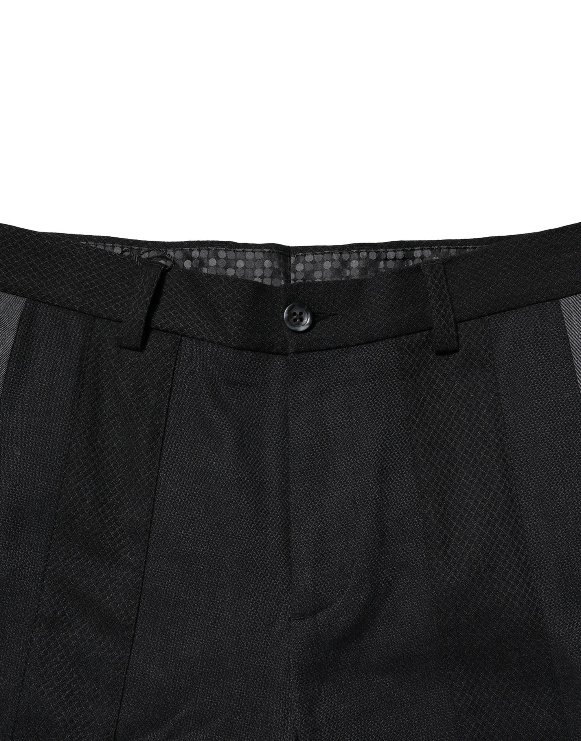 Dolce & Gabbana Zwart Grijze Katoenen Tapered Herenbroek