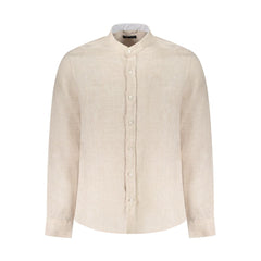 North Sails Beige Leinen Herrenhemd