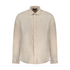 North Sails Beige Linnen Heren Overhemd