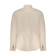 North Sails Beige Linnen Heren Overhemd