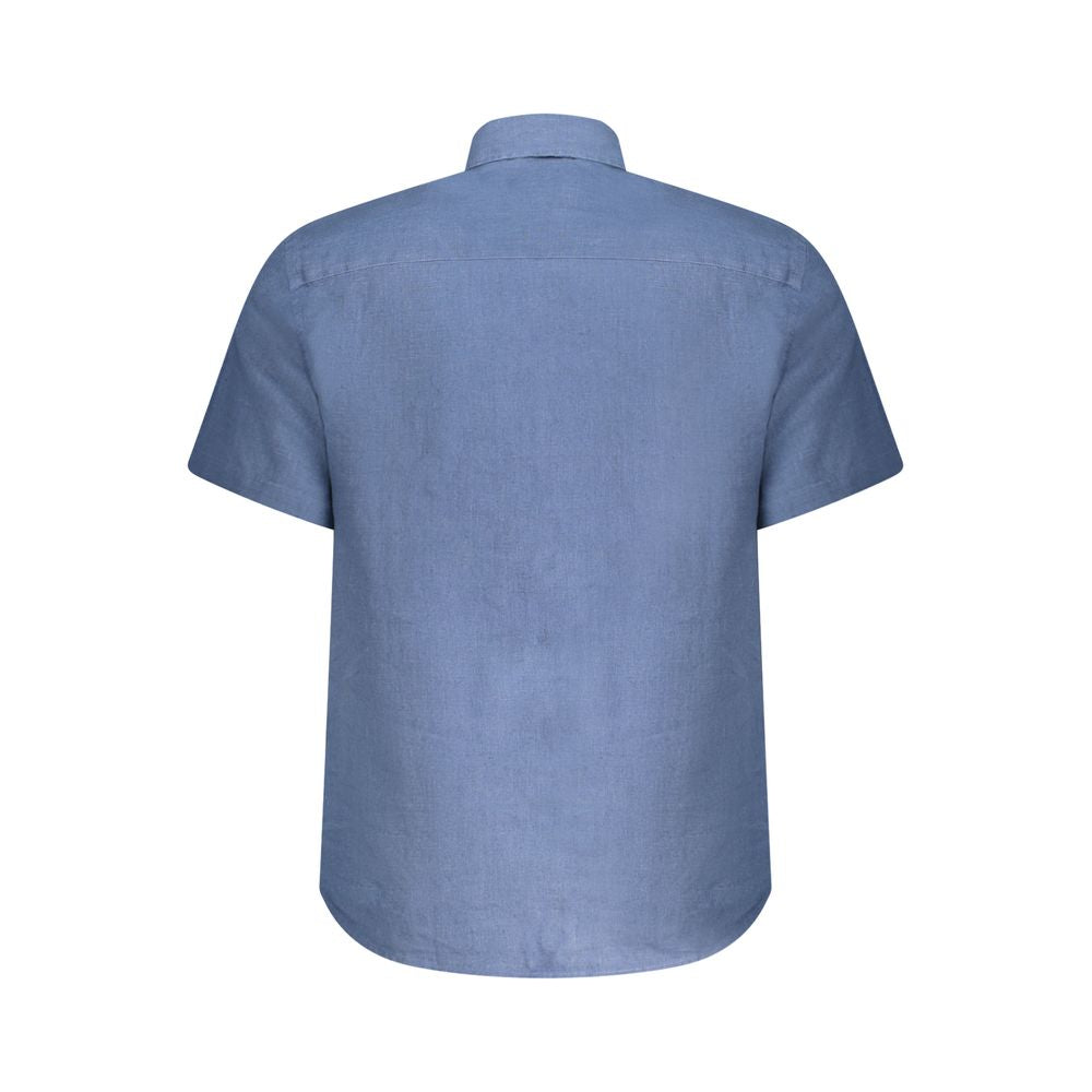 North Sails Blauw Linnen Heren overhemd