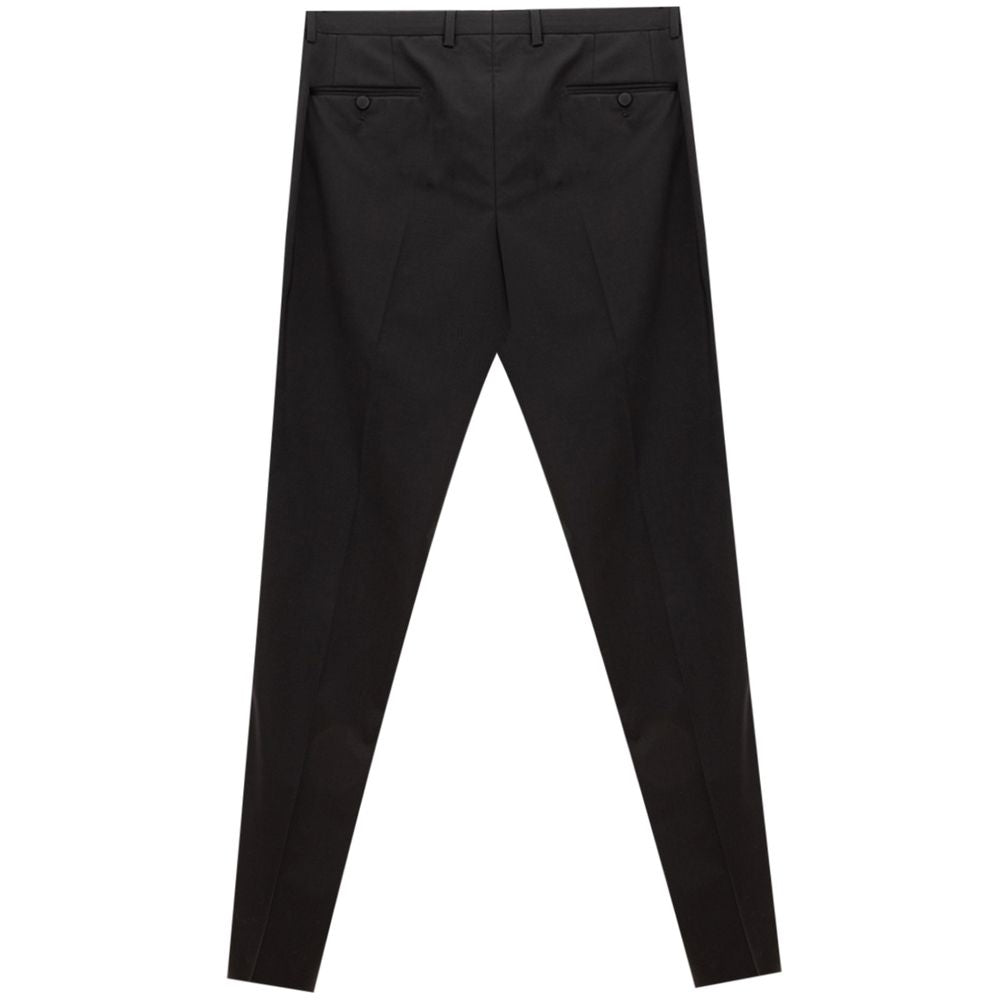 Dolce & Gabbana Zwarte Wollen Pantalon