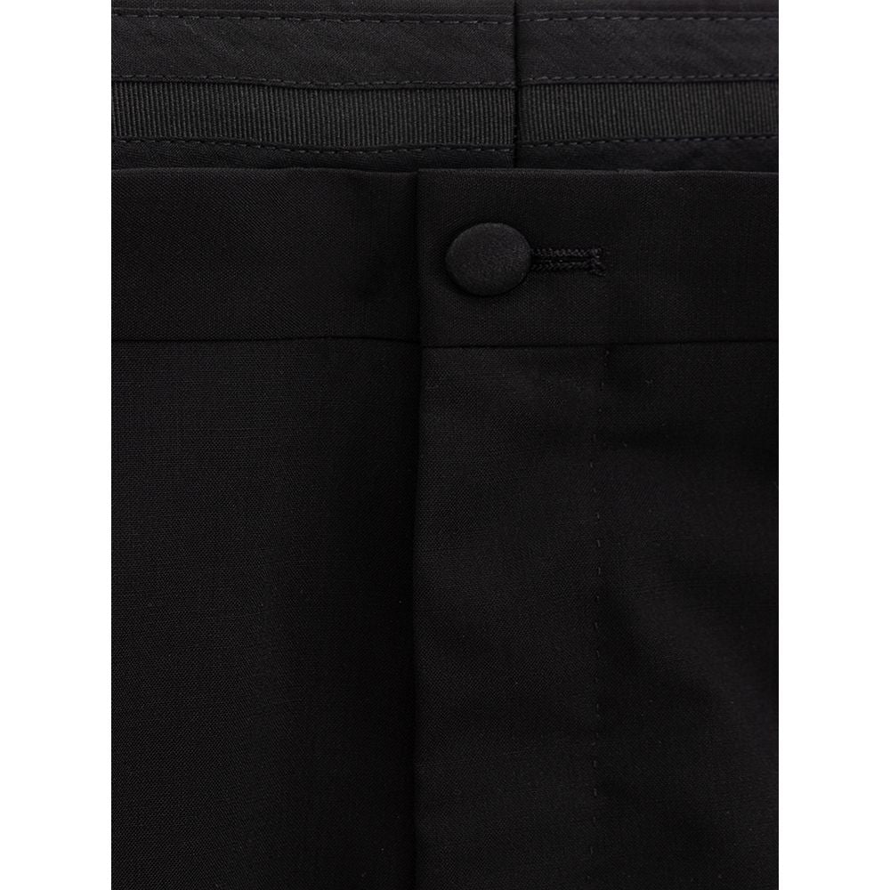Dolce & Gabbana Zwarte Wollen Pantalon