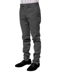 BENCIVENGA Black White Checkered Tapered Dress Pants