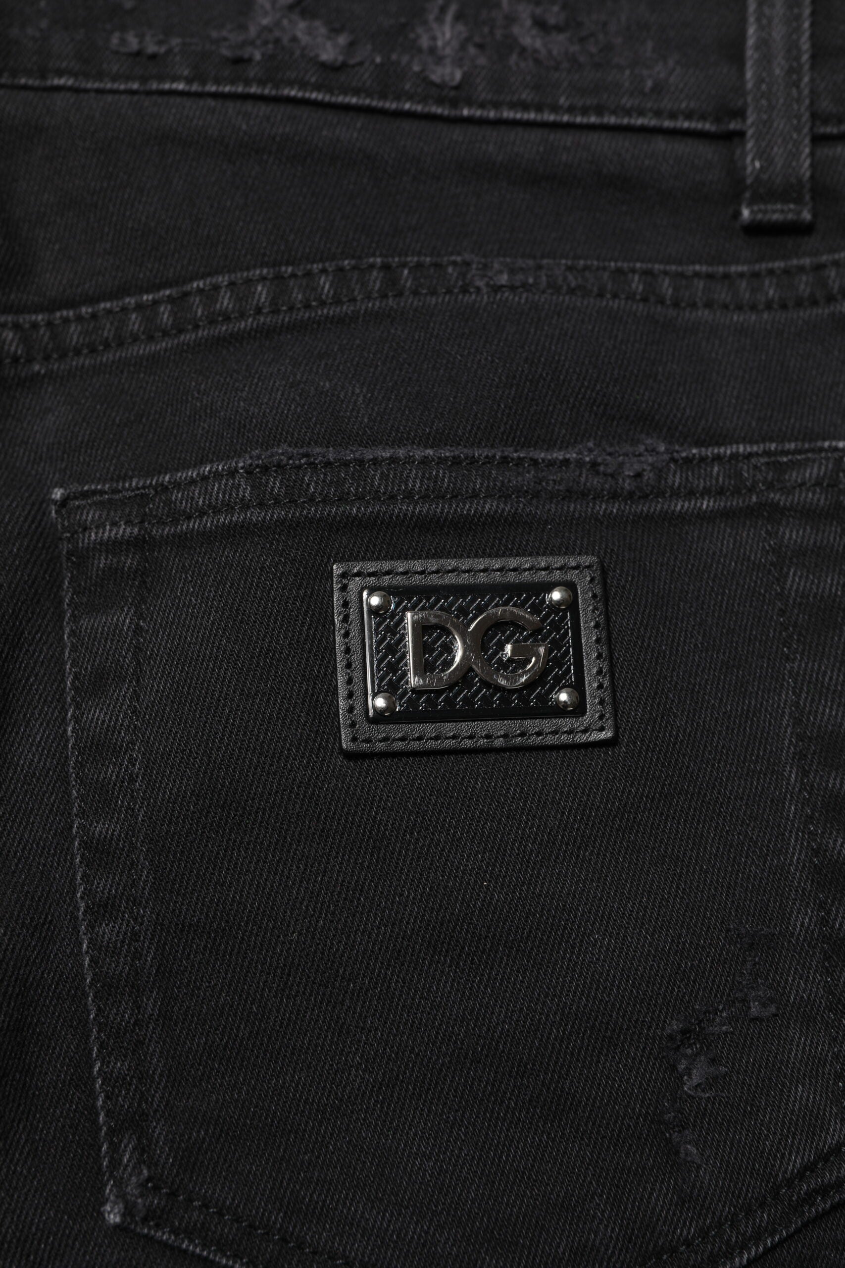 Dolce & Gabbana Schwarze Skinny Jeans aus Baumwolle für Herren