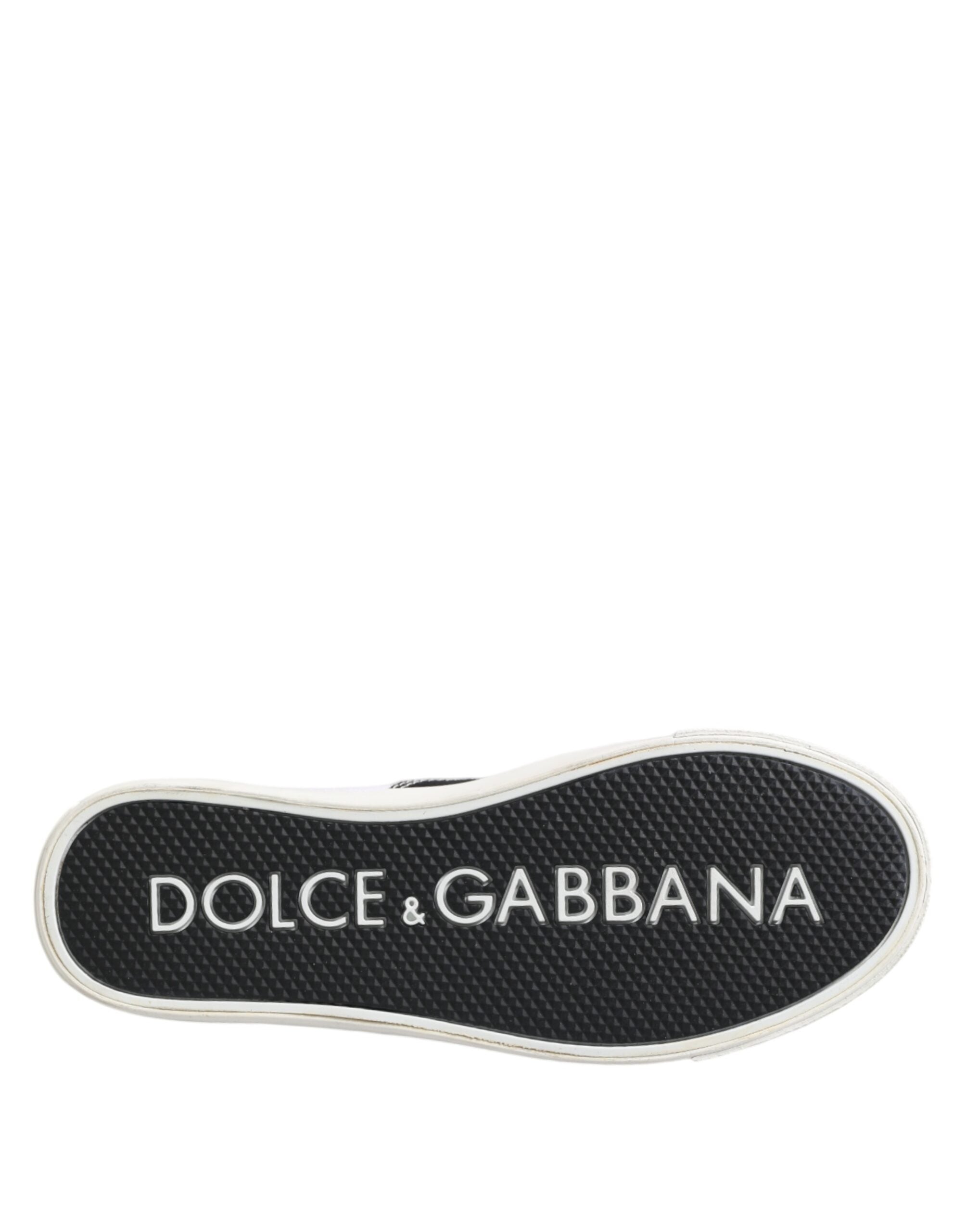 Dolce & Gabbana Schwarze Baumwoll-Canvas Schnürsneaker für Herren