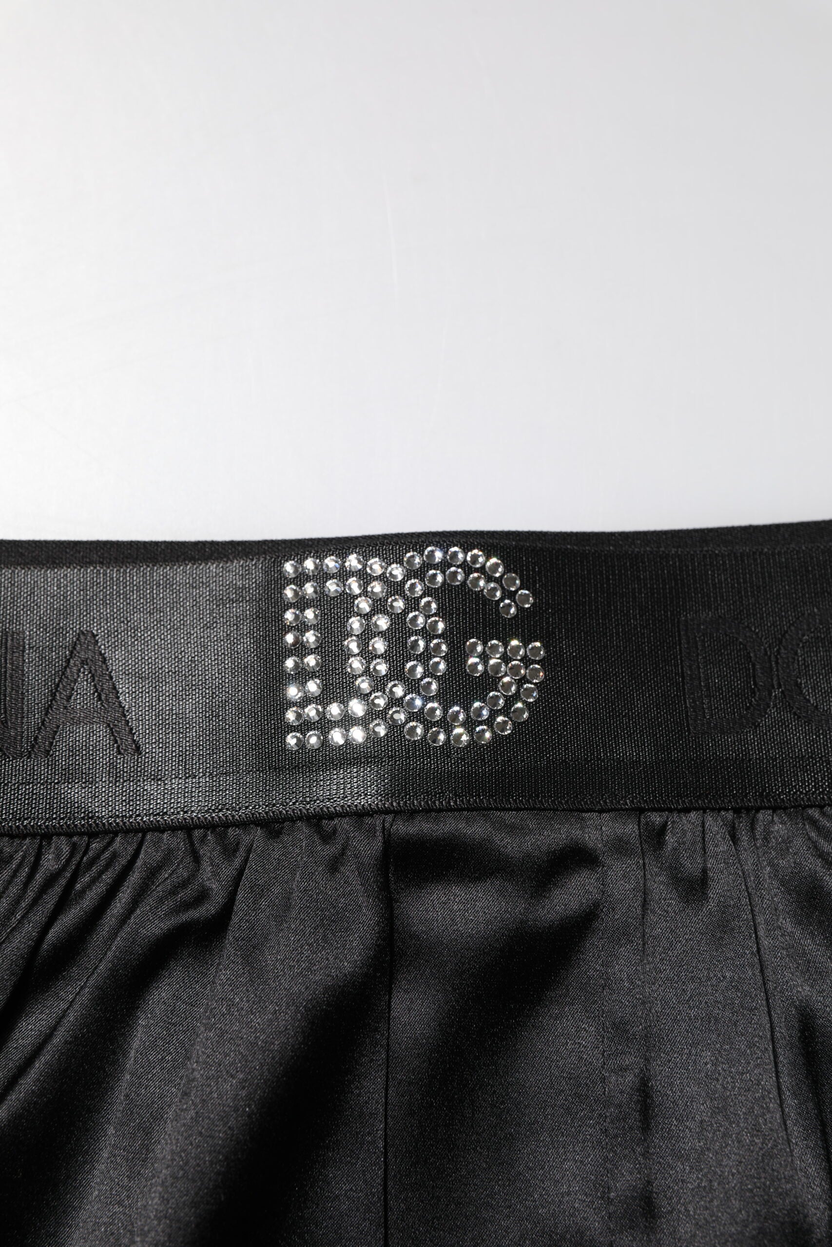 Dolce & Gabbana Schwarze Regular Boxershorts mit Logobund