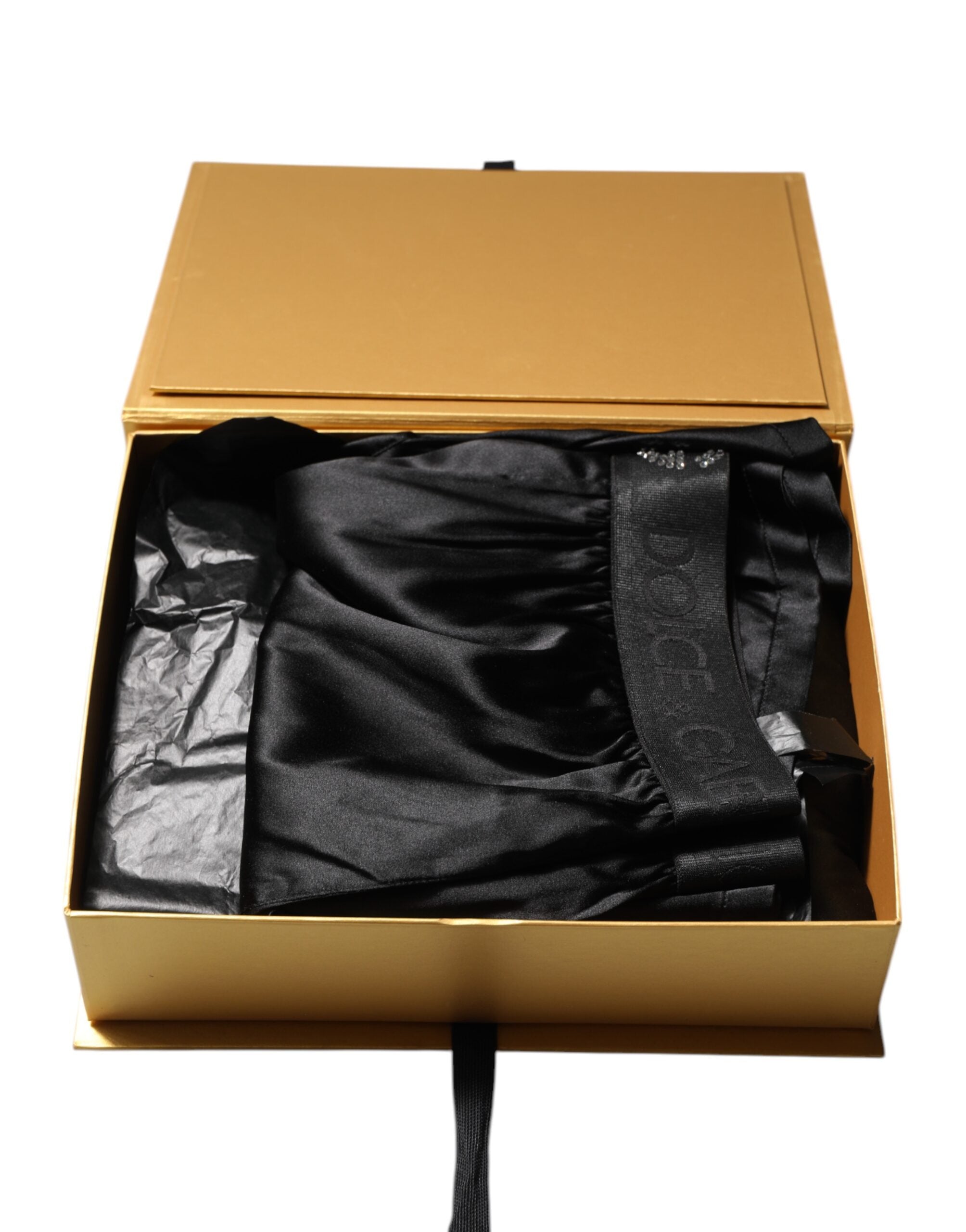 Dolce & Gabbana Schwarze Regular Boxershorts mit Logobund