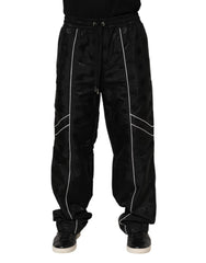 Dolce & Gabbana Zwarte Katoenen Rechte Joggingbroek