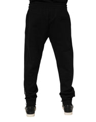 Dolce & Gabbana Zwarte Katoenen Heren Joggingbroek