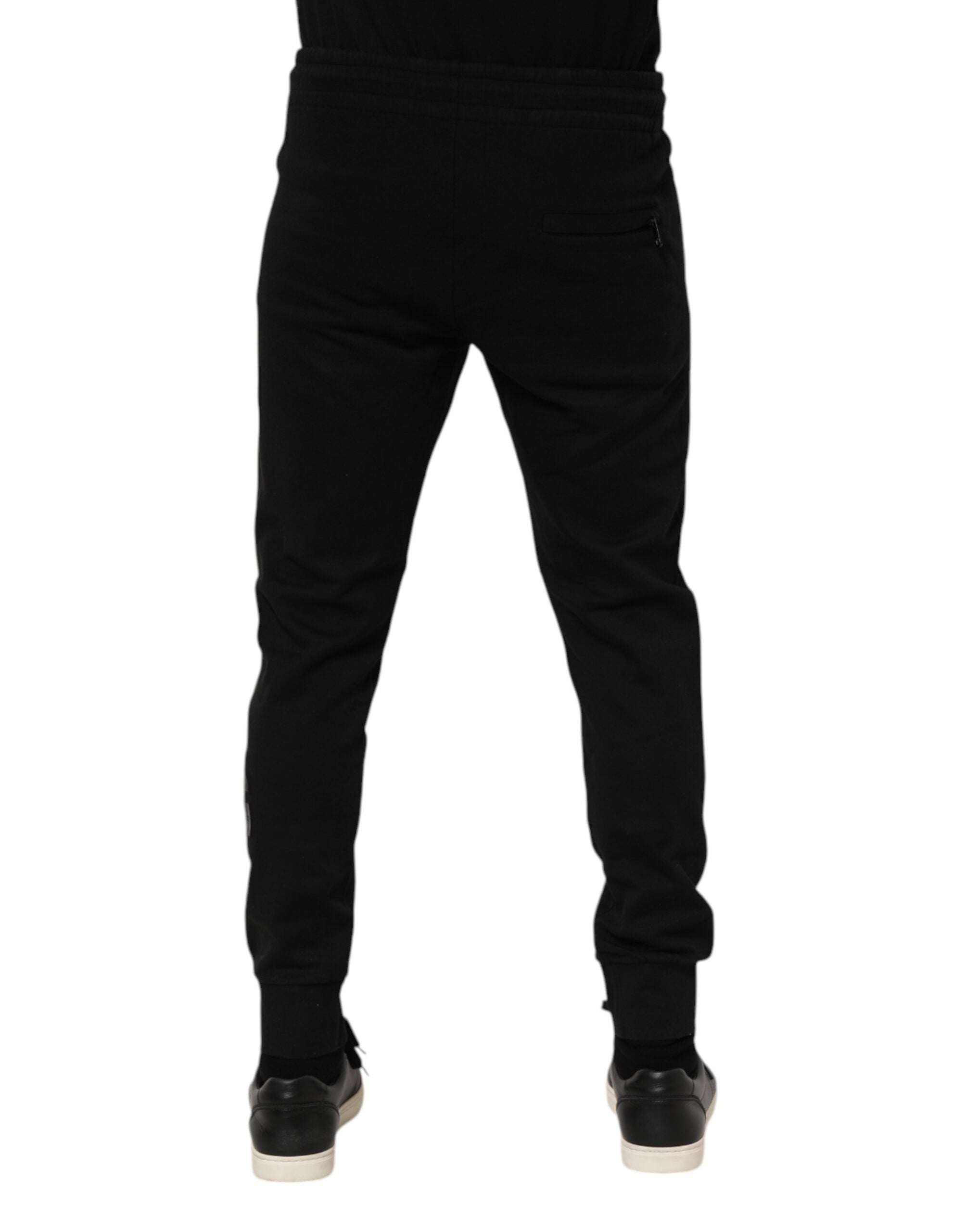 Dolce & Gabbana Zwarte Katoenen Heren Joggingbroek