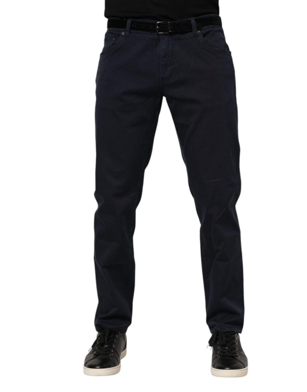 Dolce & Gabbana Blaue Jeans aus konisch geschnittenem Baumwolldenim