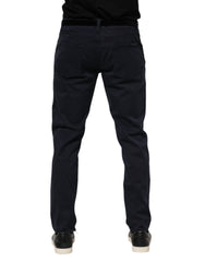 Dolce & Gabbana Blaue Jeans aus konisch geschnittenem Baumwolldenim