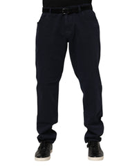 Dolce & Gabbana Schwarze Jeans aus Baumwolle mit schmal zulaufendem Bein