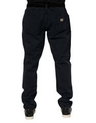 Dolce & Gabbana Schwarze Jeans aus Baumwolle mit schmal zulaufendem Bein