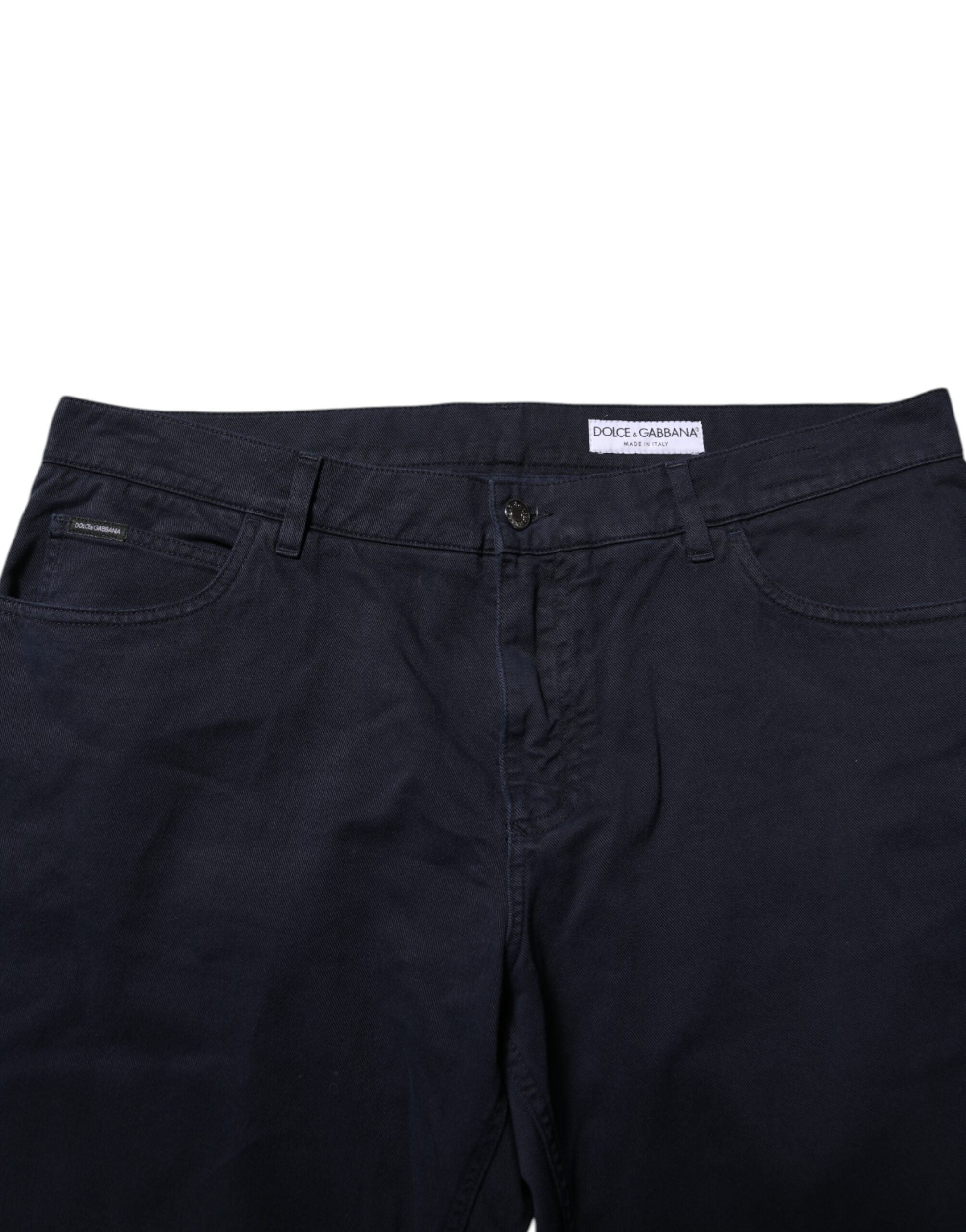 Dolce & Gabbana Schwarze Jeans aus Baumwolle mit schmal zulaufendem Bein