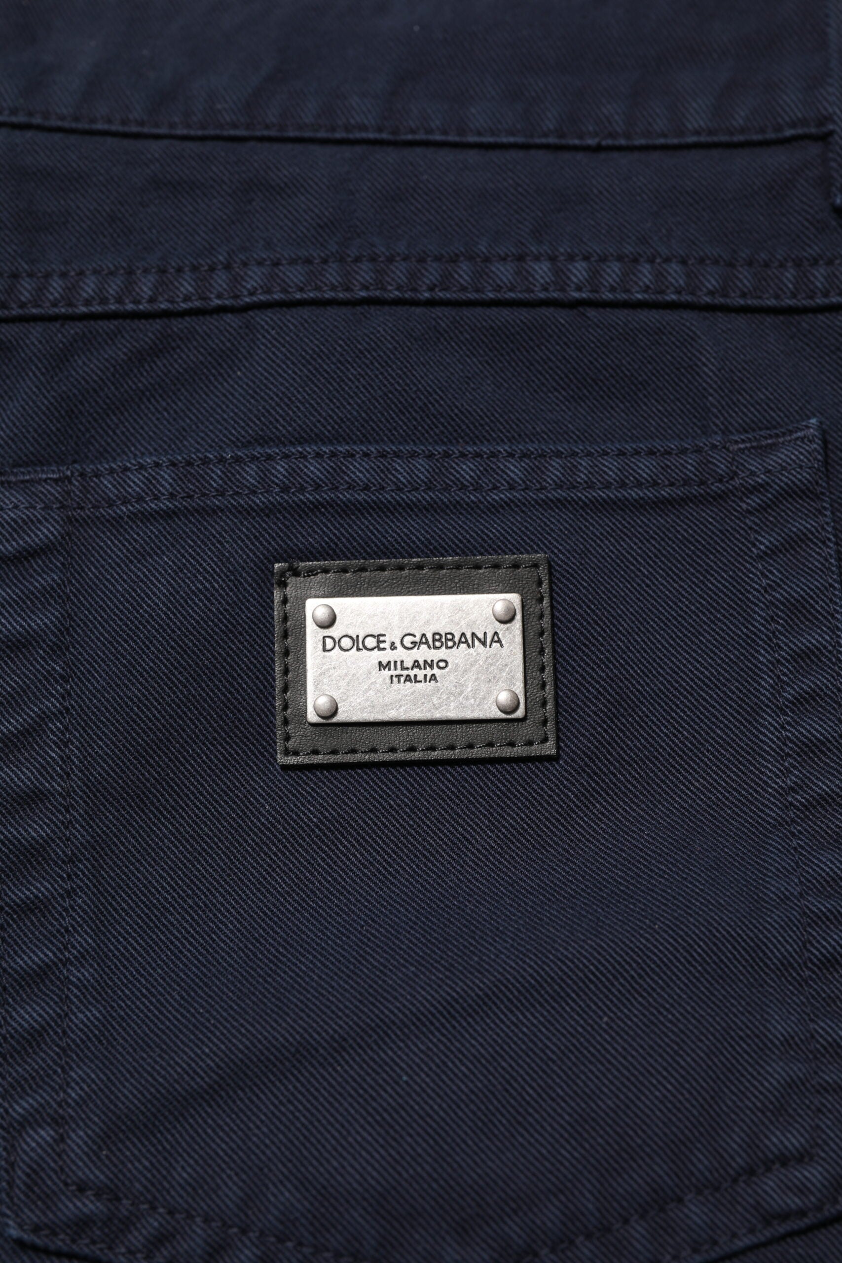 Dolce & Gabbana Schwarze Jeans aus Baumwolle mit schmal zulaufendem Bein