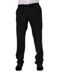 Dolce & Gabbana Schwarze elegante Anzughose aus Wolle
