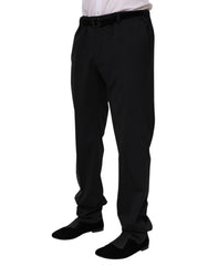 Dolce & Gabbana Schwarze elegante Anzughose aus Wolle