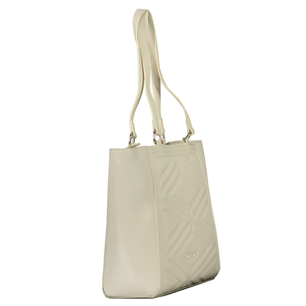Valentino Beige Polyurethaan Dames Tas met Verstelbare Schouderband