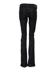 GF Ferre Dunkelblaue Baumwoll-Mid-Waist-Skinny-Denim-Jeans