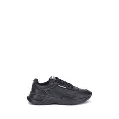 Dsquared² Zwarte Kalfsleren Bos Taurus Atletische Sneakers