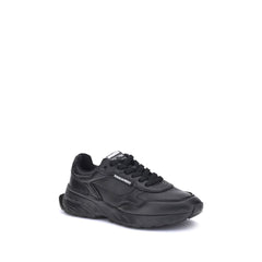Dsquared² Zwarte Kalfsleren Bos Taurus Atletische Sneakers