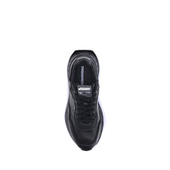 Dsquared² Zwarte Kalfsleren Bos Taurus Atletische Sneakers