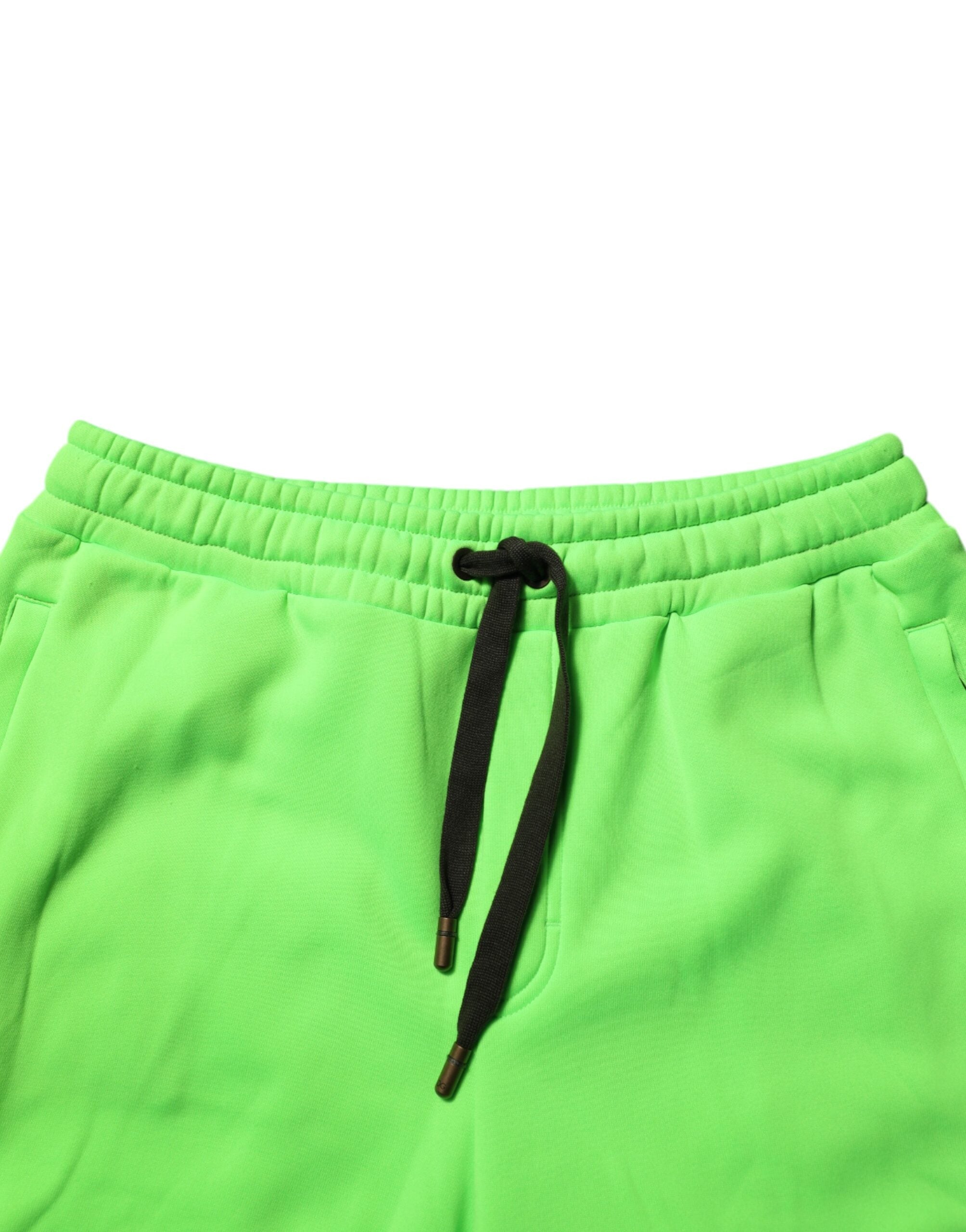 Dolce & Gabbana Groene Patchwork Cargo Bermuda Herenshorts