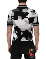 Dolce & Gabbana Meerkleurig Camouflage Poloshirt met Kraag