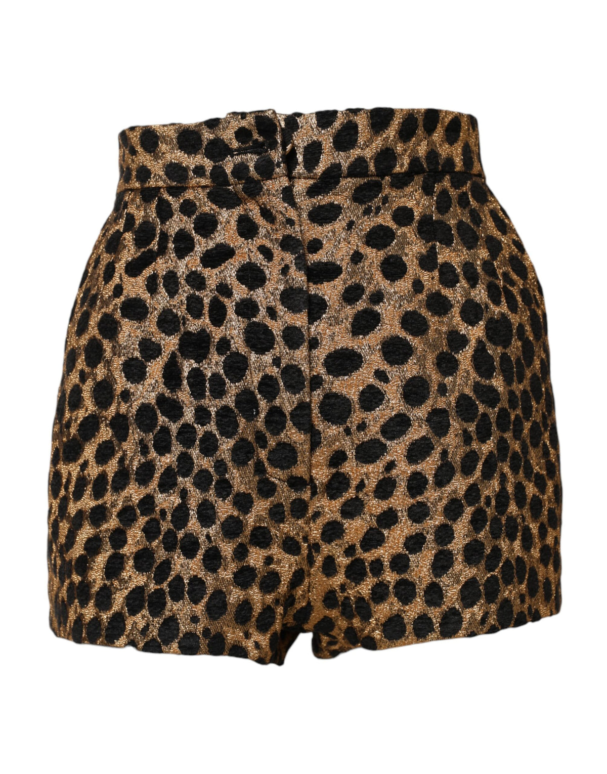 Dolce & Gabbana Braune Leopard High Waisted Hot Pants Shorts