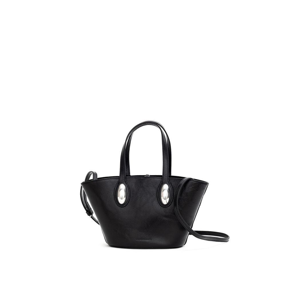 Alexander Wang Schultertasche aus schwarzem Leder
