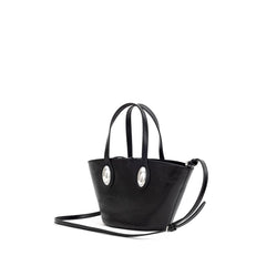 Alexander Wang Schultertasche aus schwarzem Leder