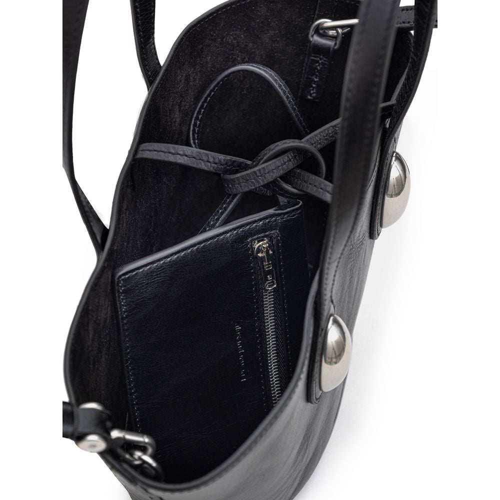 Alexander Wang Schultertasche aus schwarzem Leder