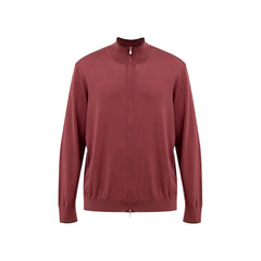 Gran Sasso Rotes Seiden-T-Shirt