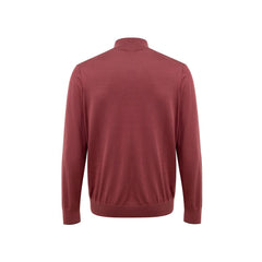 Gran Sasso Rotes Seiden-T-Shirt