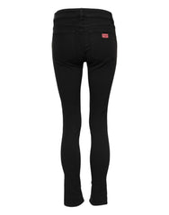Dolce & Gabbana Schwarze Skinny Mid Waist Jeans aus Baumwolle