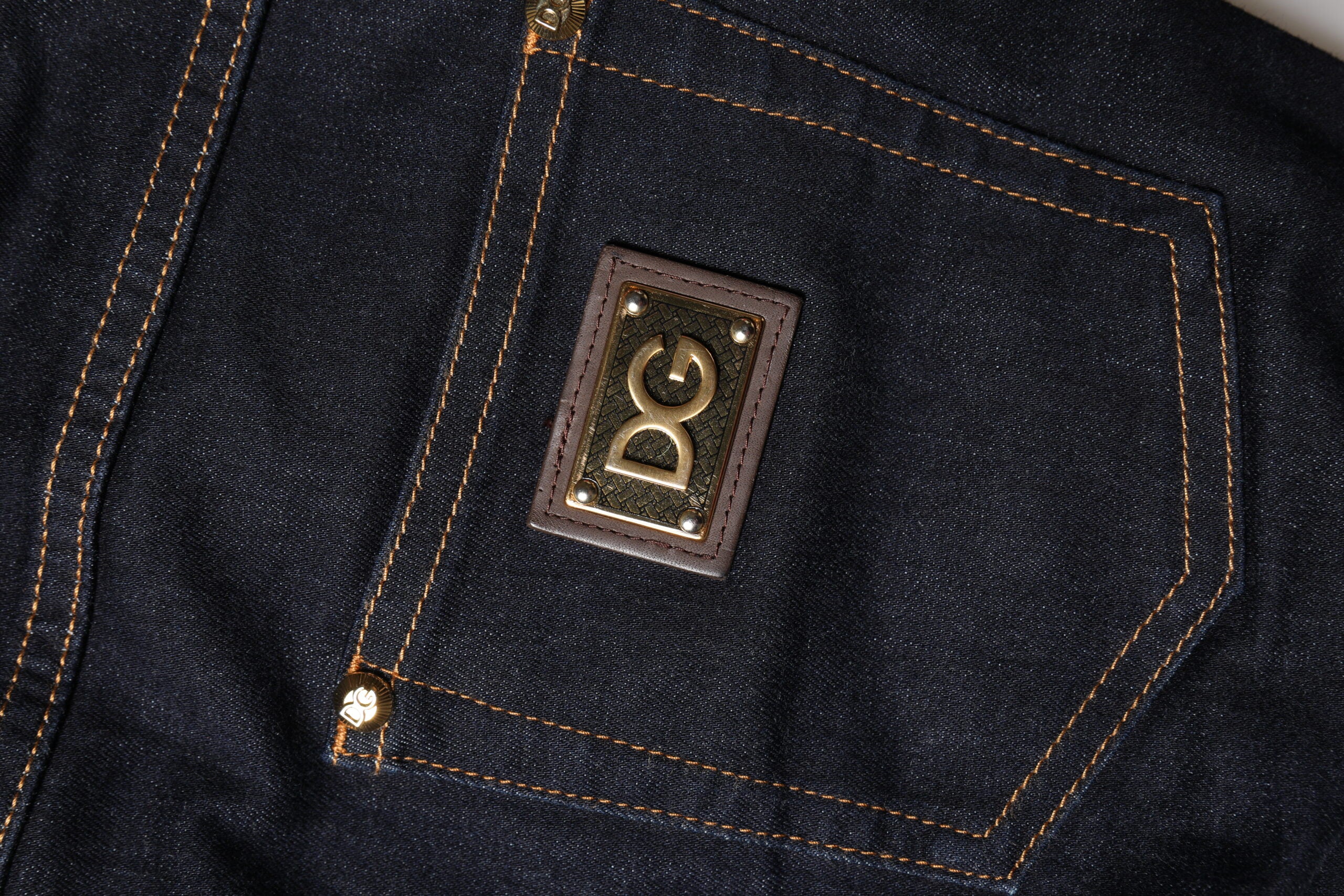 Dolce & Gabbana Blue Cotton PRETTY LowWaist Skinny Denim Jeans