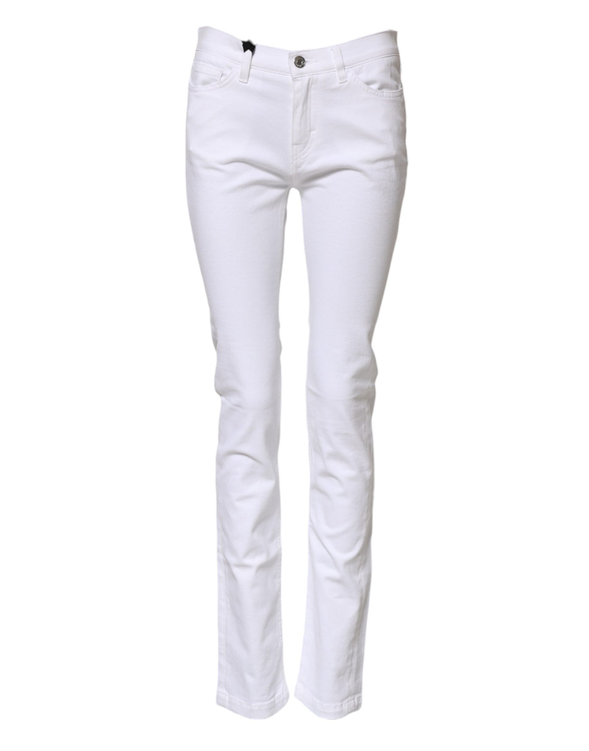 Dolce & Gabbana Weiße GRACE Skinny Jeans mit mittlerer Leibhöhe