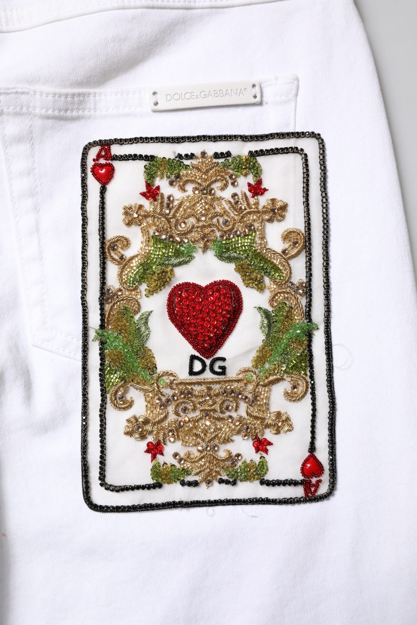 Dolce & Gabbana Weiße GRACE Skinny Jeans mit mittlerer Leibhöhe
