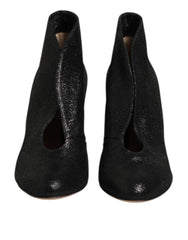 Gianvito Rossi Pumps mit Metallic-Absatz, Schwarz