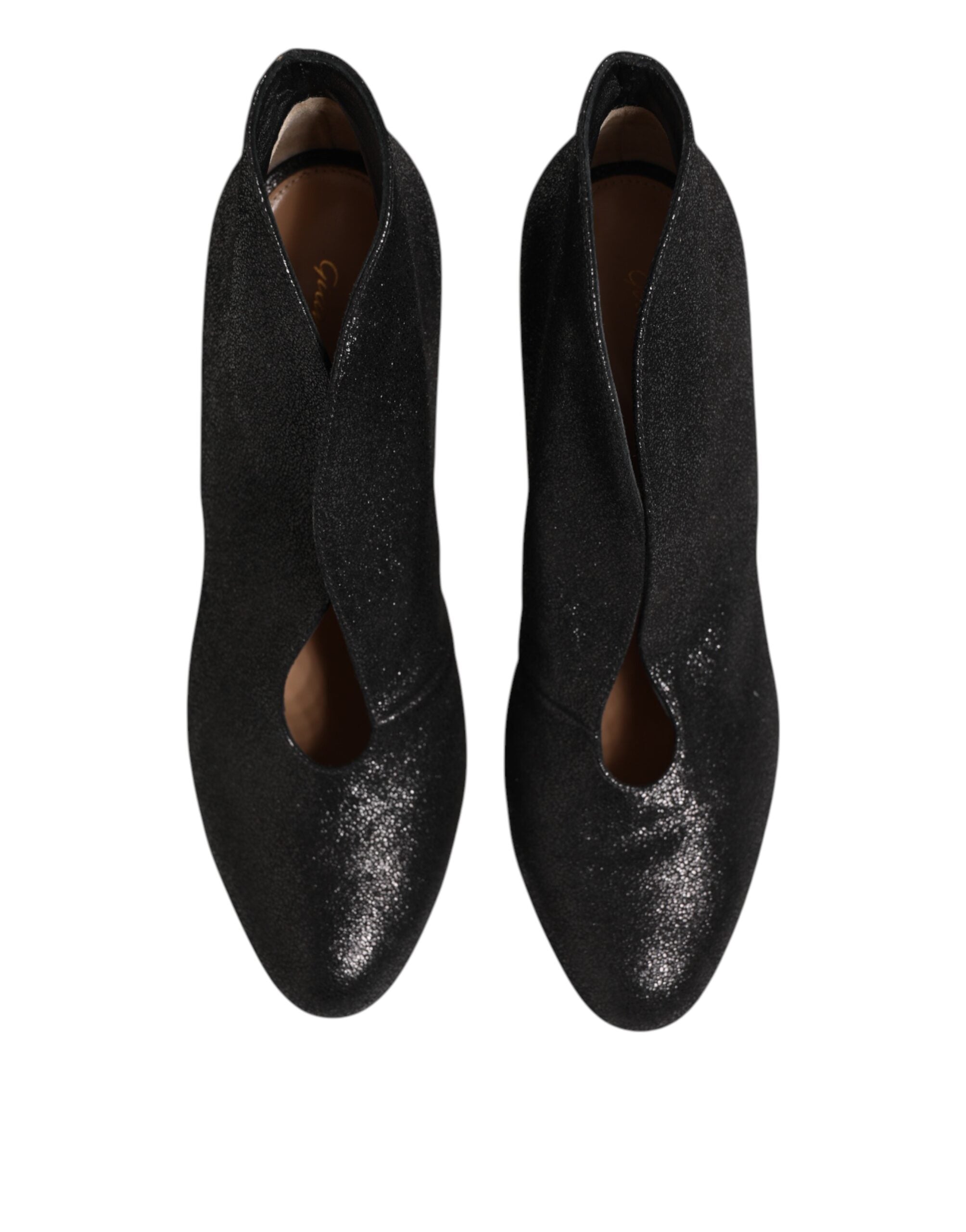 Gianvito Rossi Pumps mit Metallic-Absatz, Schwarz