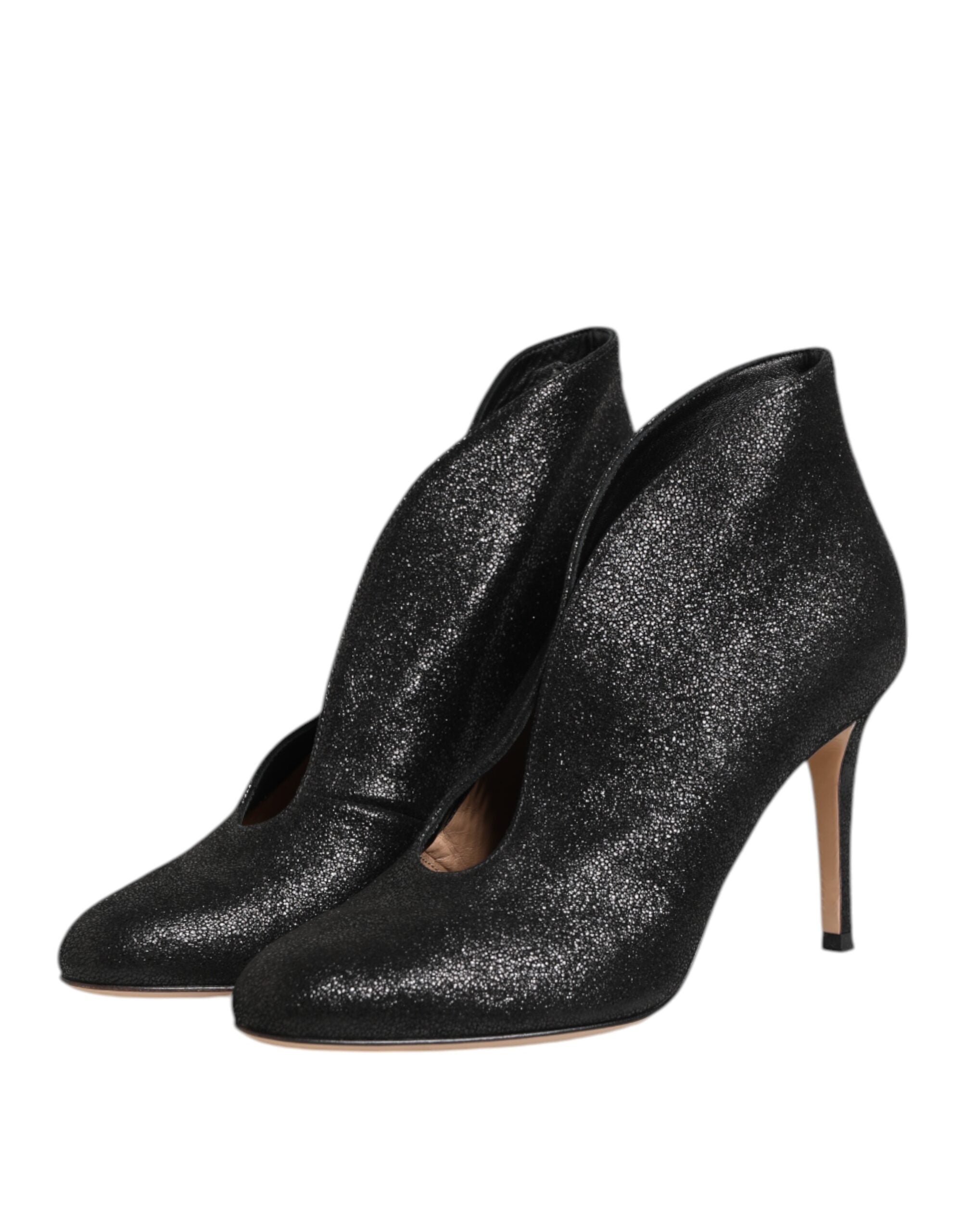 Gianvito Rossi Pumps mit Metallic-Absatz, Schwarz