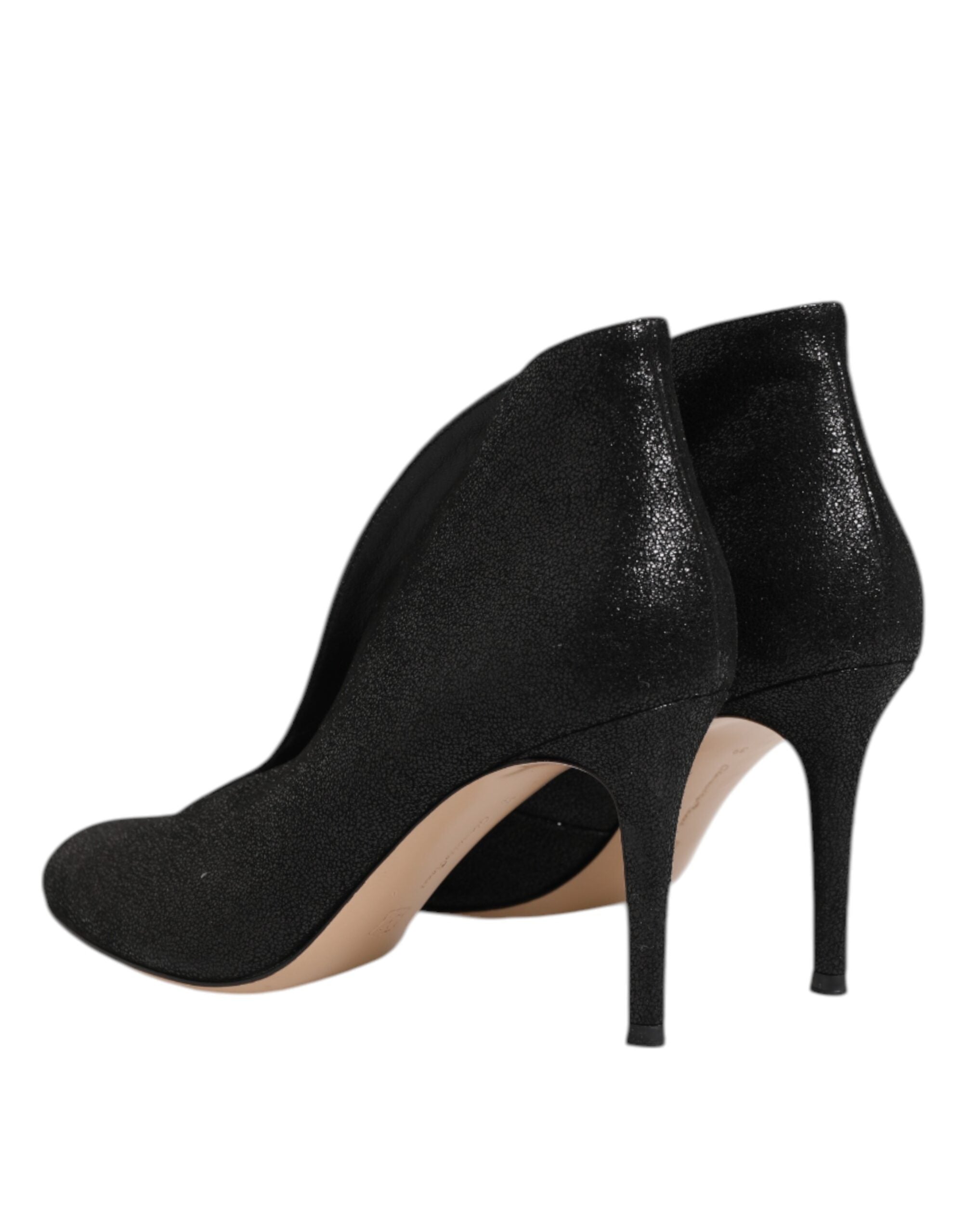 Gianvito Rossi Pumps mit Metallic-Absatz, Schwarz