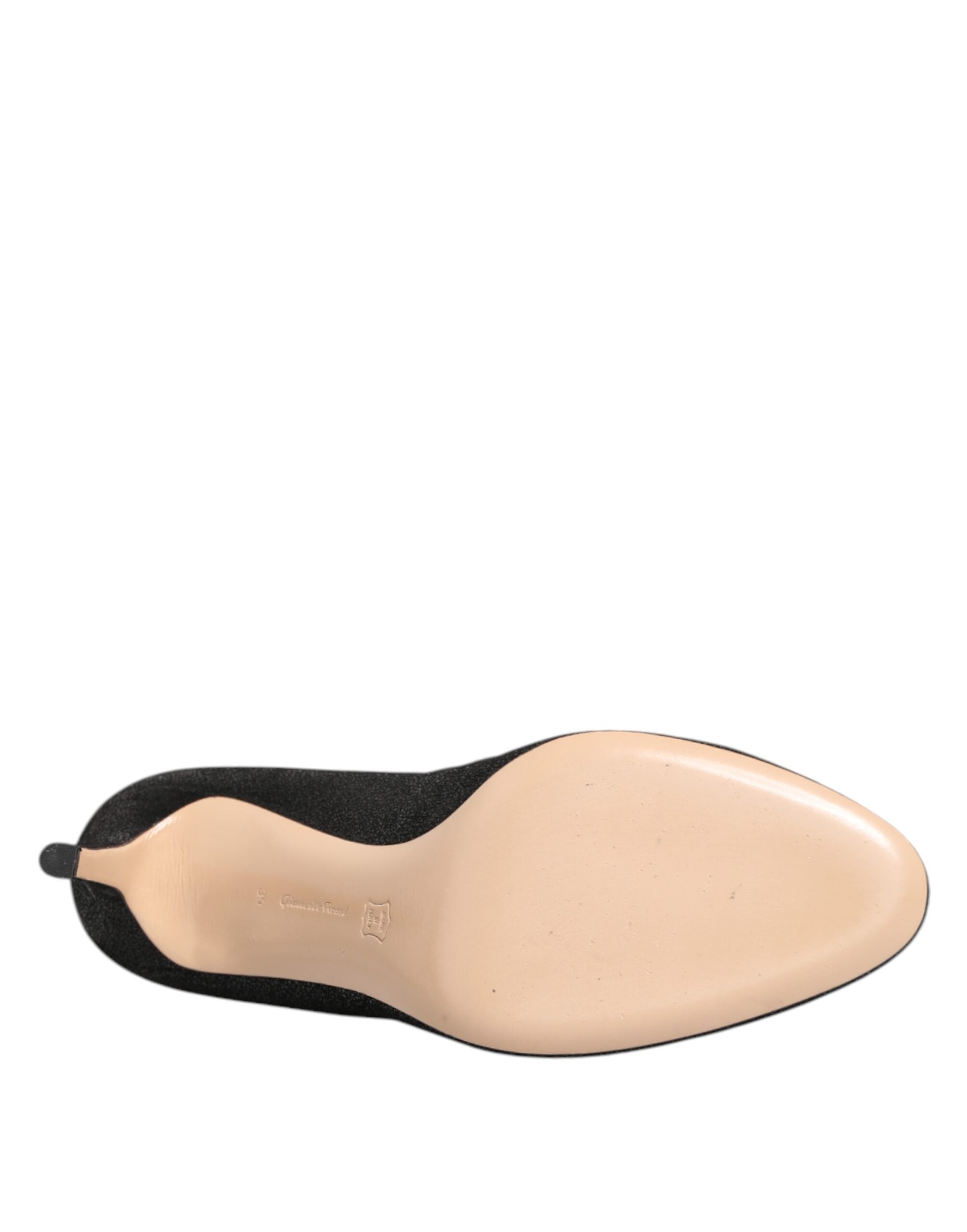 Gianvito Rossi Pumps mit Metallic-Absatz, Schwarz