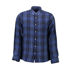 Gant Herrenhemd aus blauer Baumwolle