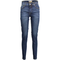 Kocca Blauwe Katoenen Damesjeans