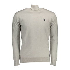 U.S. POLO ASSN. Grauer Herrenpullover aus Baumwolle