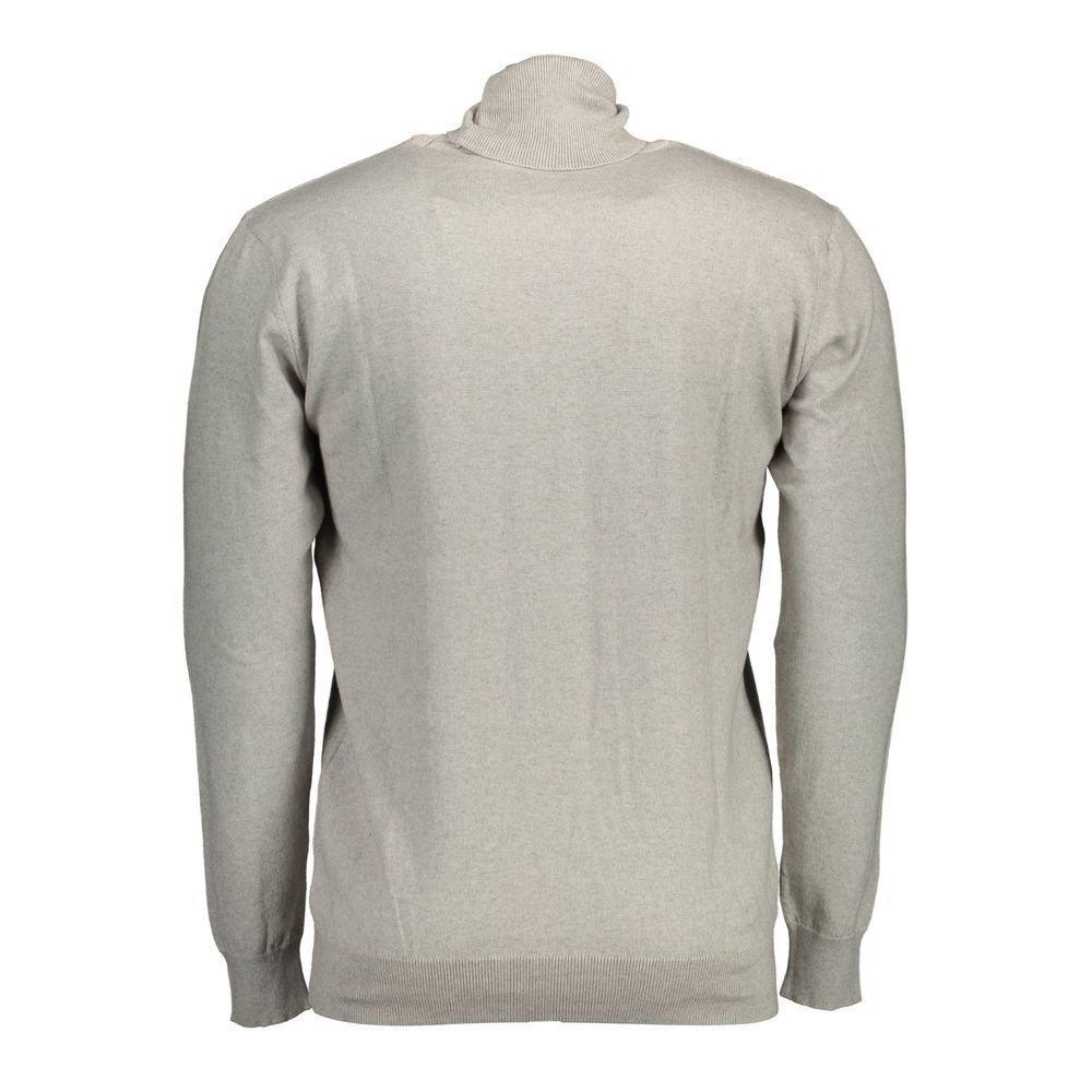 U.S. POLO ASSN. Grauer Herrenpullover aus Baumwolle