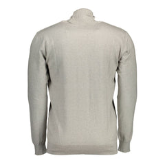 U.S. POLO ASSN. Grauer Herrenpullover aus Baumwolle